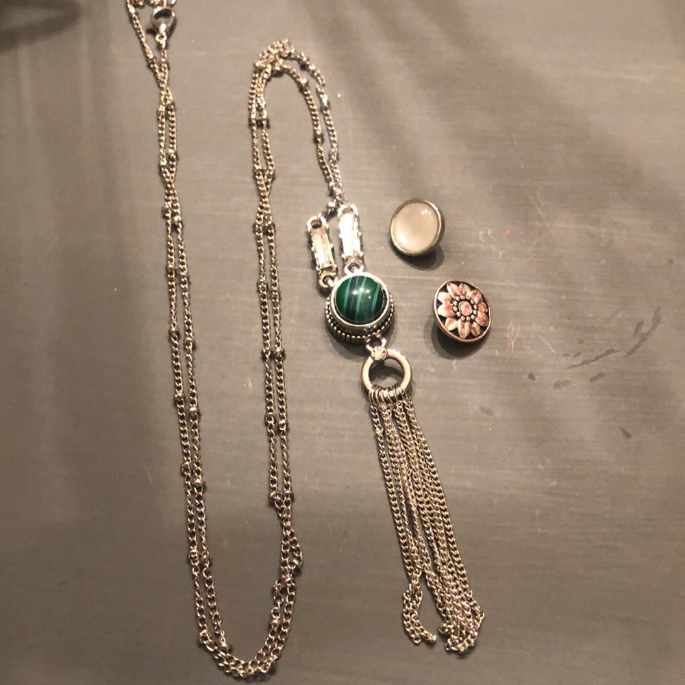 Snapituppittsburgh long thin chain w three minis